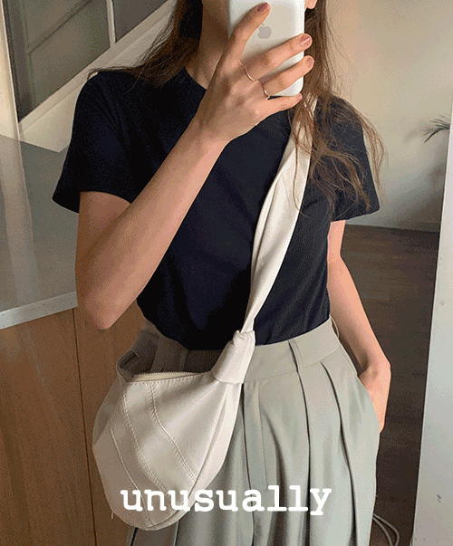 (unusually) miss tee (6color)/반팔티/크롭티