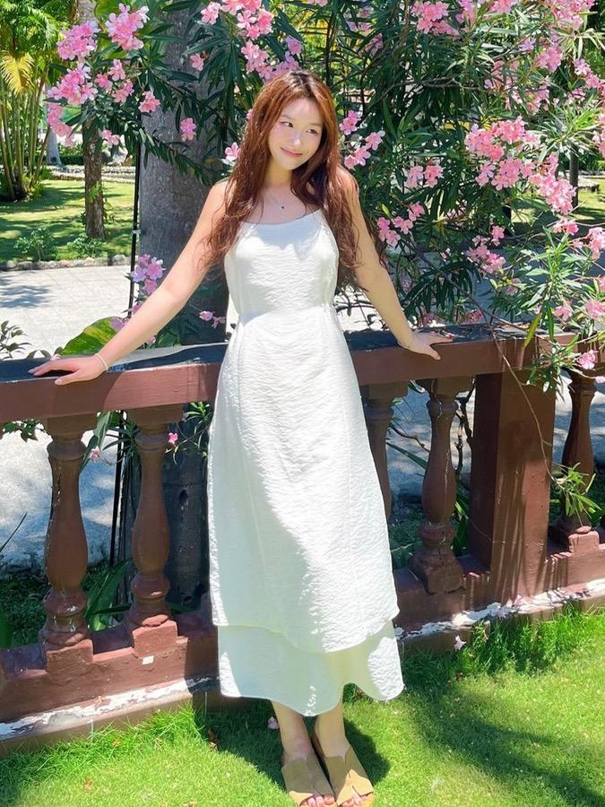 [허리끈조절]나짱 캉캉 레이어드 롱원피스 2color