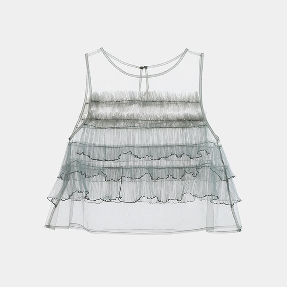 SHA LAYERED VEST - GRAY