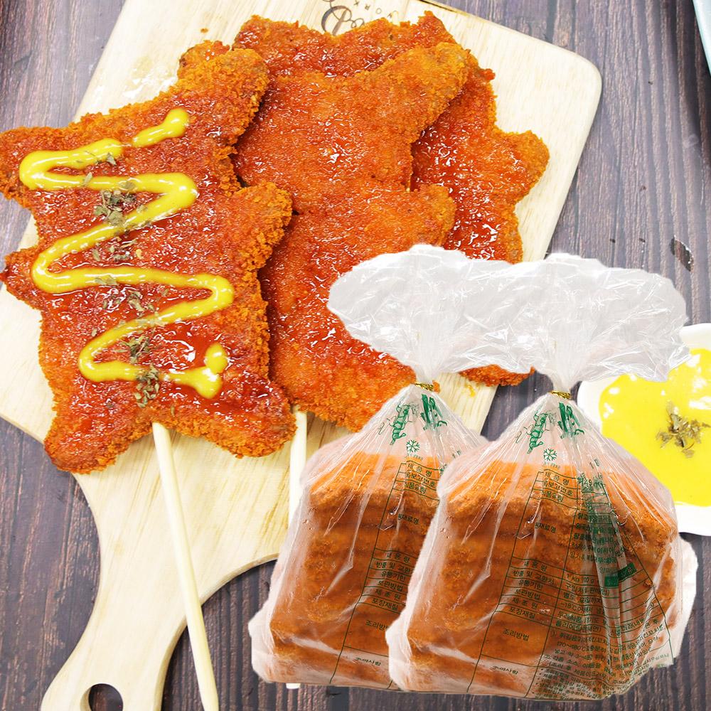 1+1 맘모스 치킨꼬치 돈까스 100gx10개입 1kg x 2봉