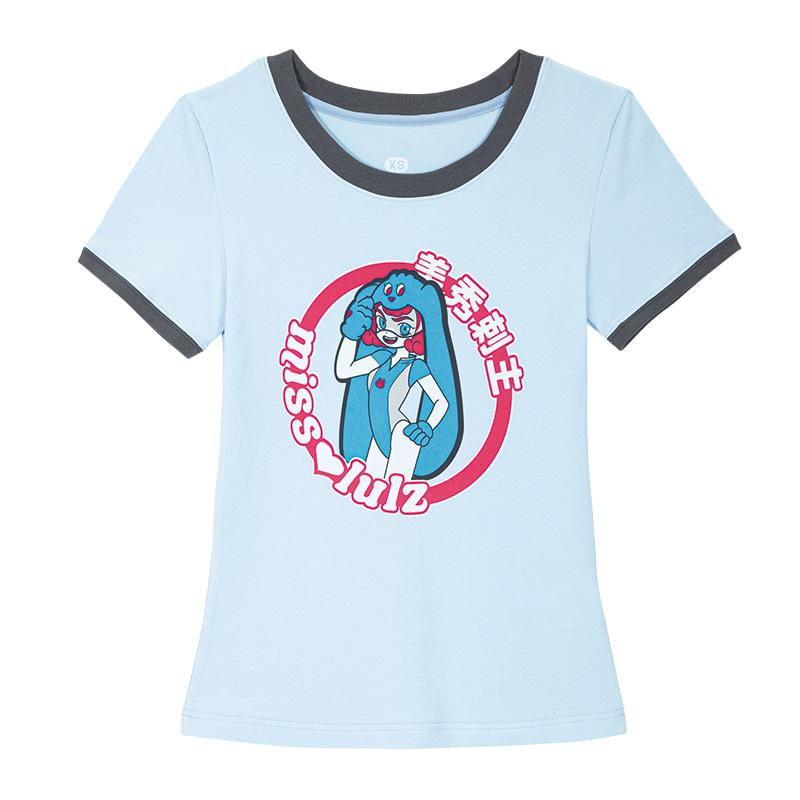 Future Friend Slim Fit T-Shirt Sky Blue