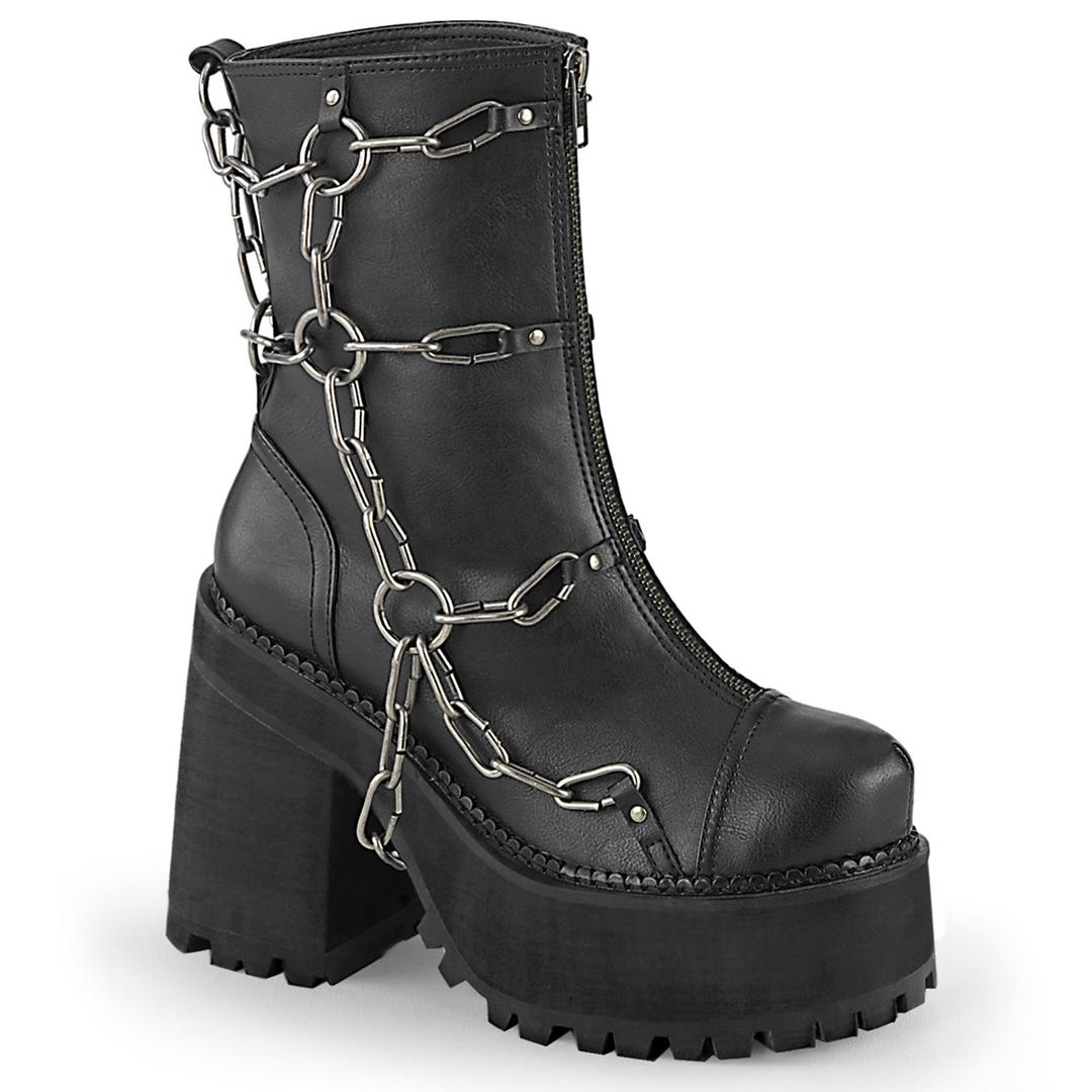 Assault-66 - Black Vegan Leather / 10
