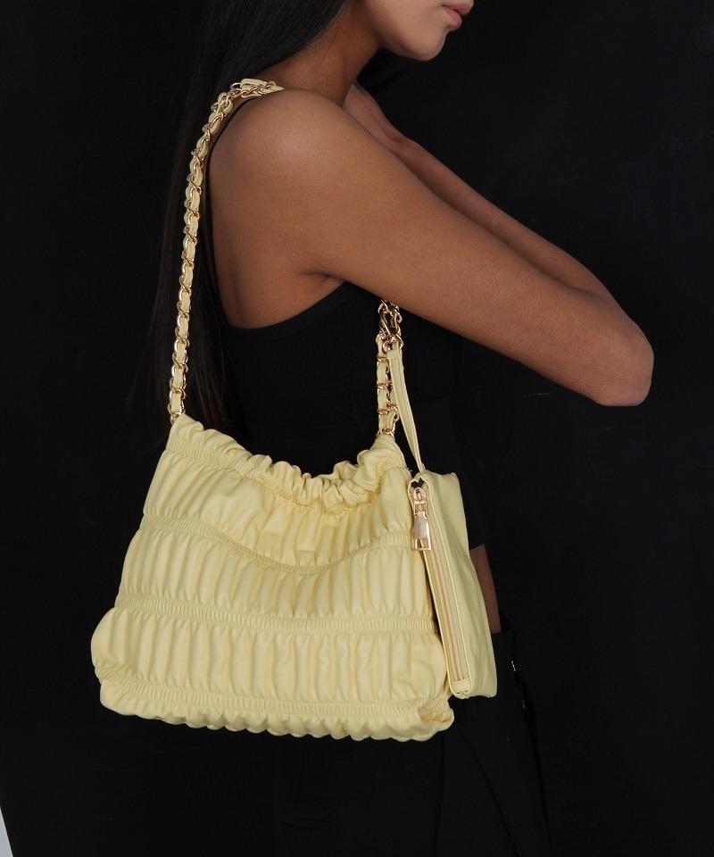 Shirring Chain Medium Bag - 오전 주문 당일 발송 / pink 색상 7/18일부터 순차적 발송