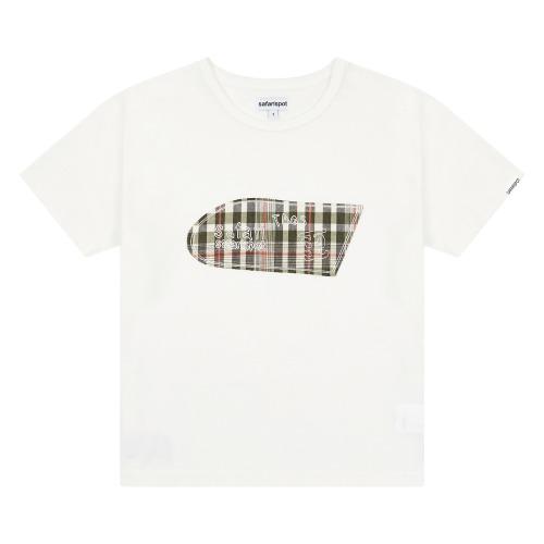 1/2 ROUX BASE SCHOOL EAT THE LAND CHECK TEE (GREEN)