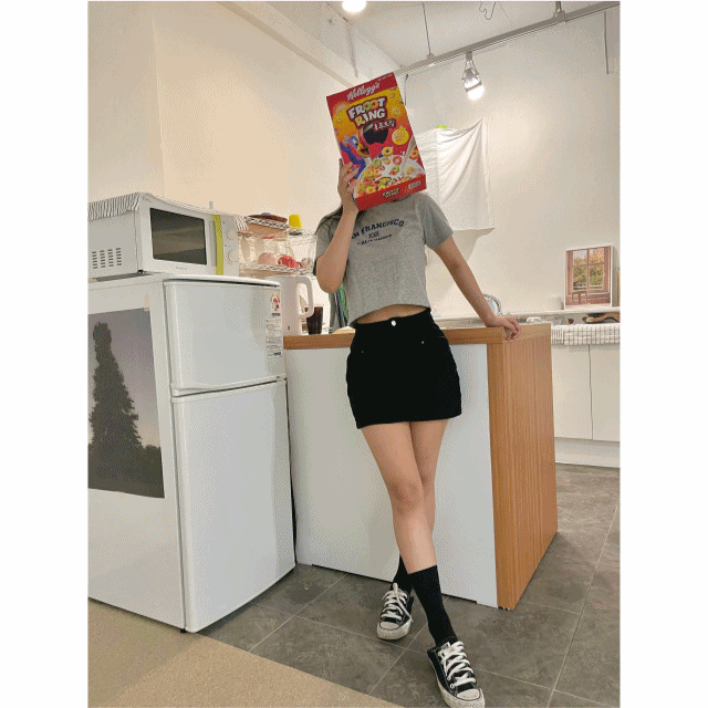 [당일배송]로우 y2k 미니 스커트