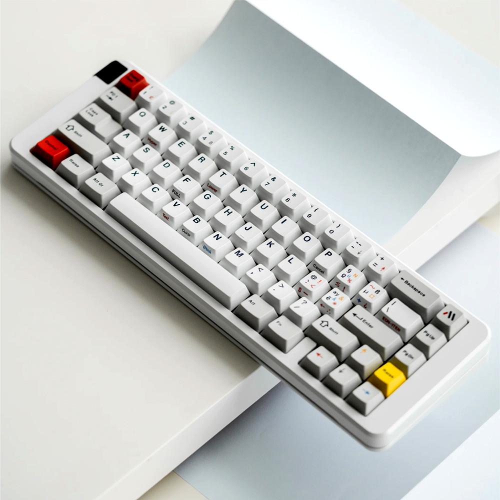 A.white Vintage Cold white 염료승화 PBT 키캡