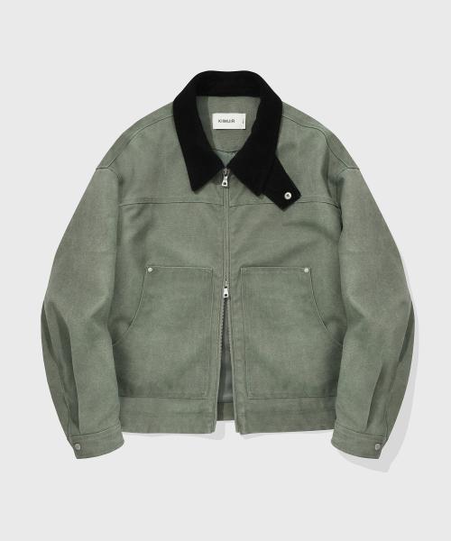 빈티지 워크 자켓_카키