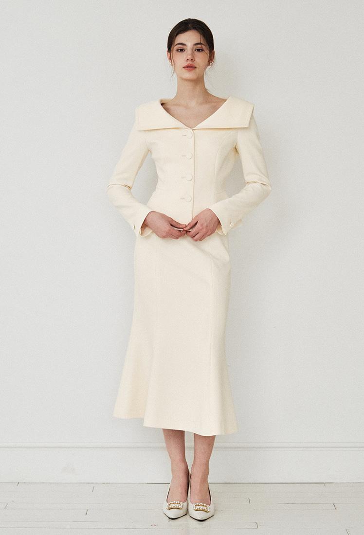 Erin Mermaid Skirt (Cream)