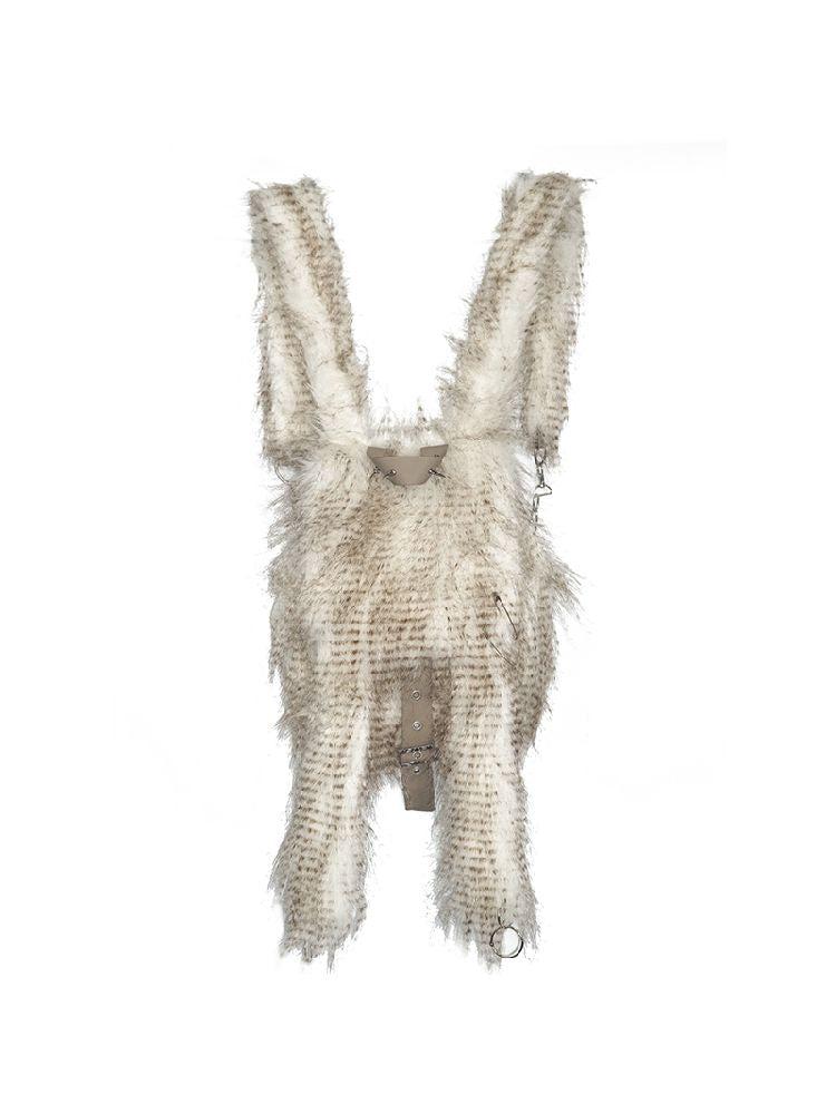 Rabbit Ears Furry Eco-Fur Shoulder Bag【s0000010749】