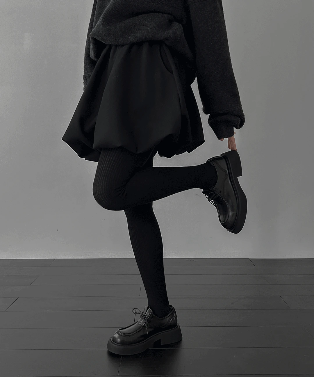 윈터 미니 벌룬 스커트