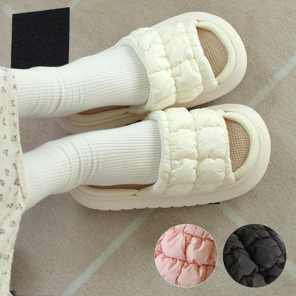 구름 퀄팅 EVA 푹신한 룸 사무실 병원 층간소음 실내화 쿠션 거실화