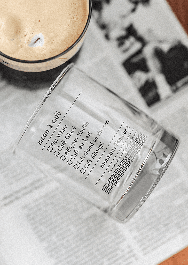 menu a cafe 글라스 280ml (new short type) by August8th