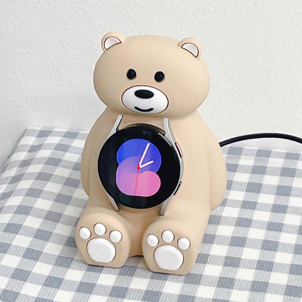 우먼스9999 갤럭시워치 4 거치대 곰돌이 충전 스탠드 충전독