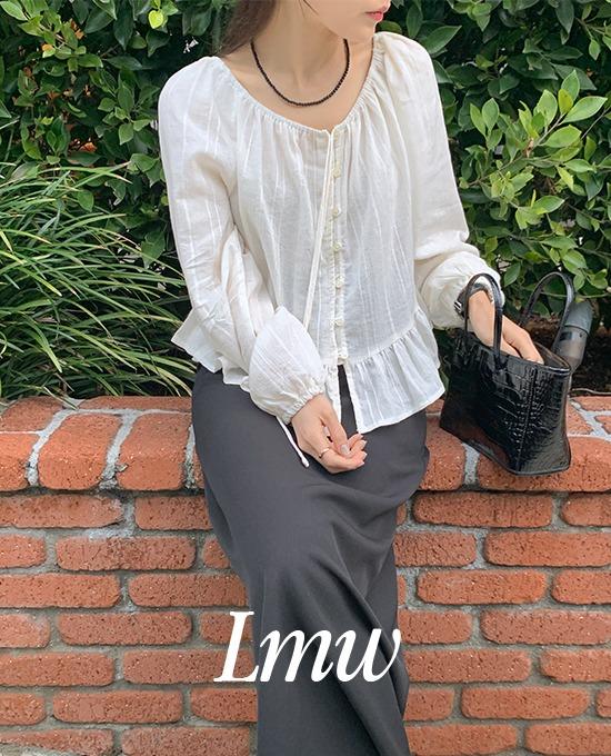 [무료배송][l.m.w] salt lace shirring (bl)* 베스트 상품 재진행