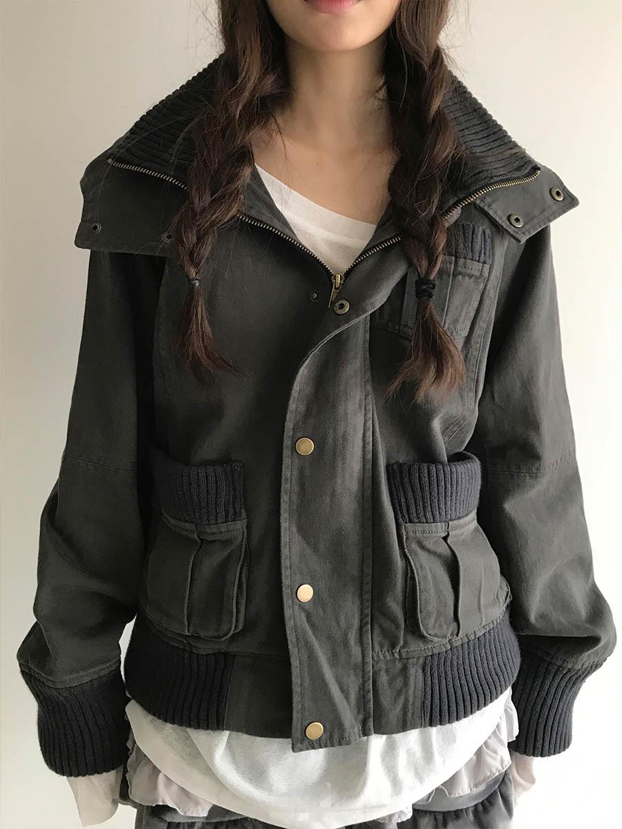 Field ribbed full-zip jacket