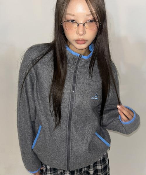 HEESU Fleece Zip-up [Grey]