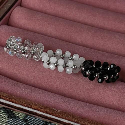 크리스탈 비즈 써지컬 반지