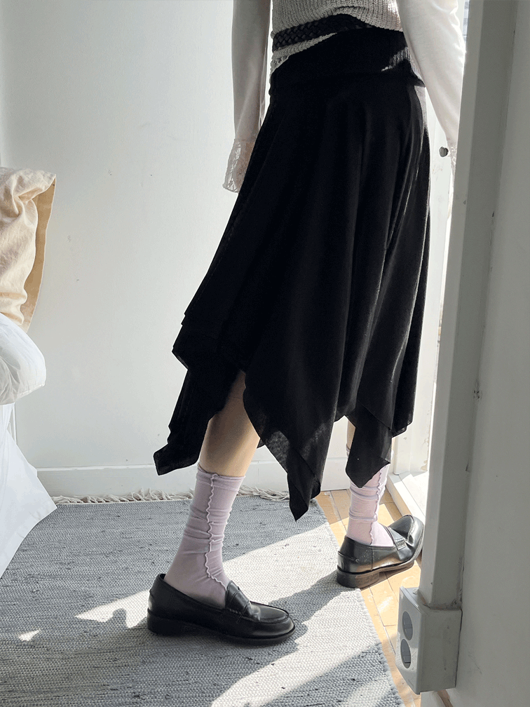김아홉 비비 언발스커트