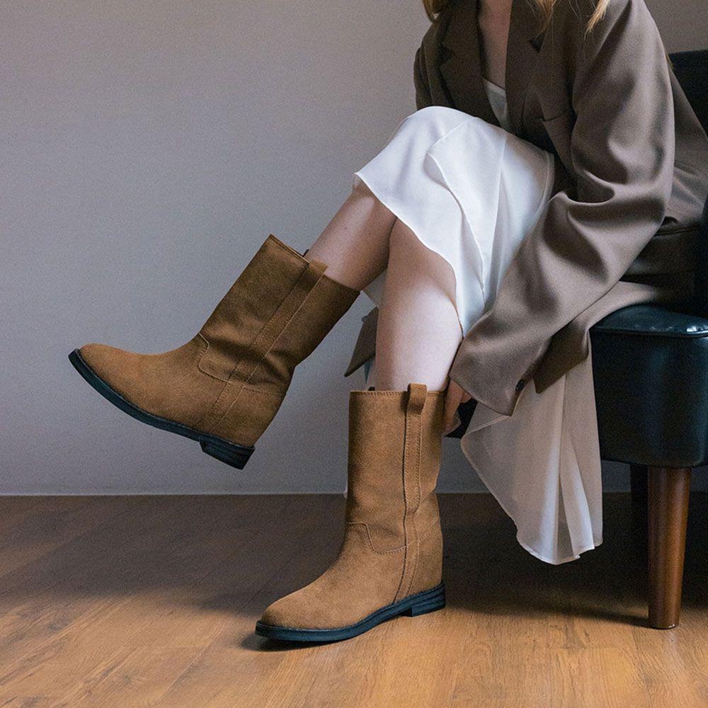 [단독] [신규컬러추가][손나은님 착화] m108 middle boots_ brown,ash 5.5cm 천연 소가죽
