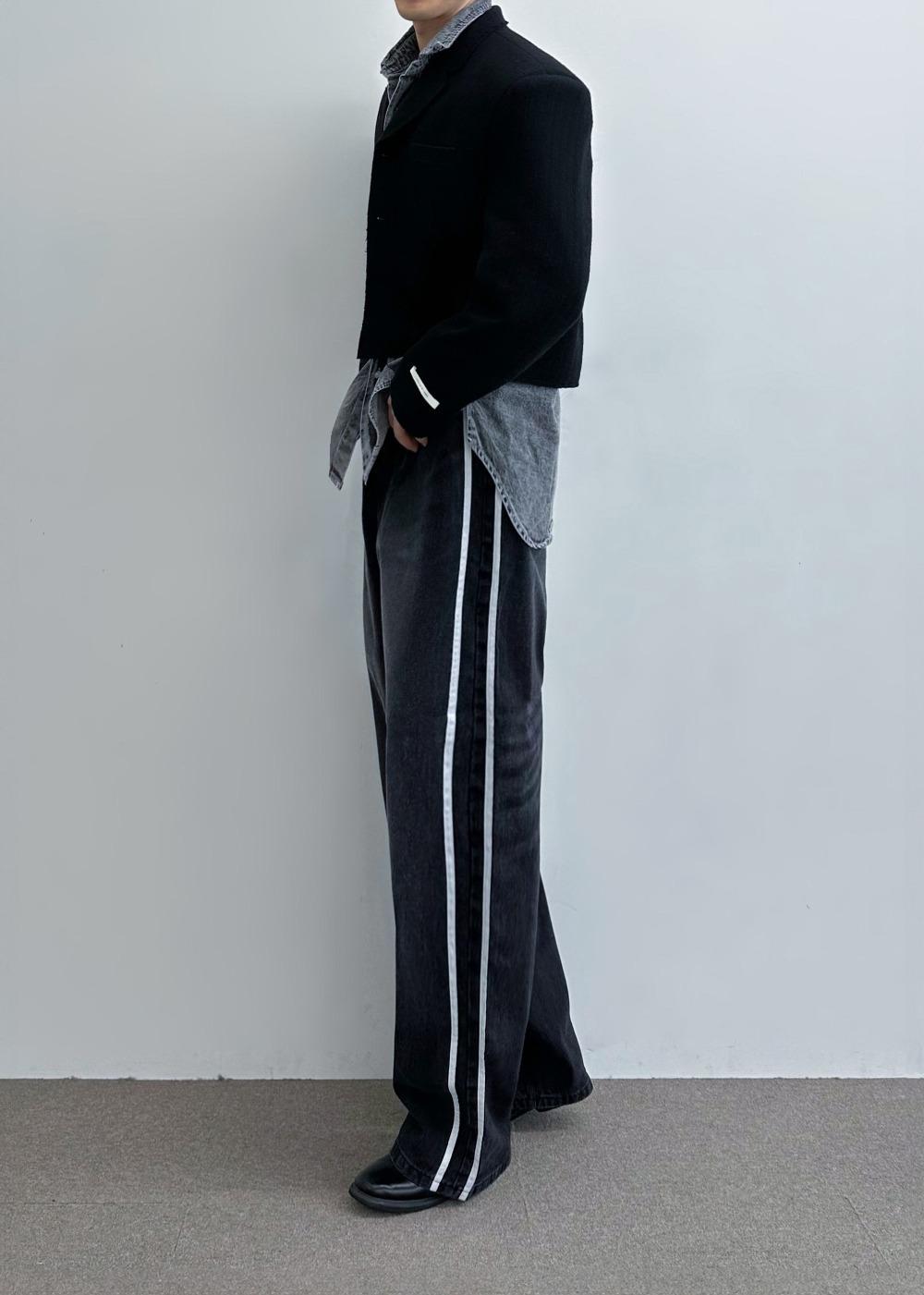 Track-Wide jeans (Black)