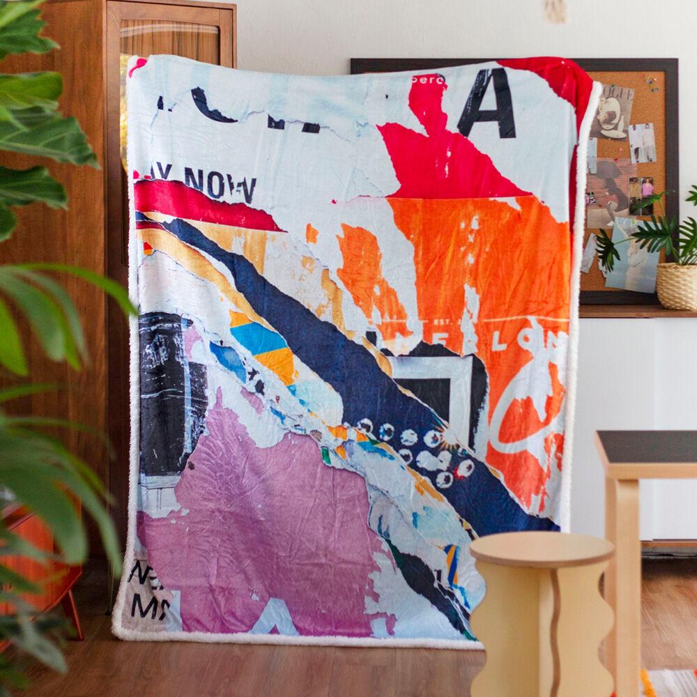 COLLAGE 극세사 양털 블랭킷 2TYPE