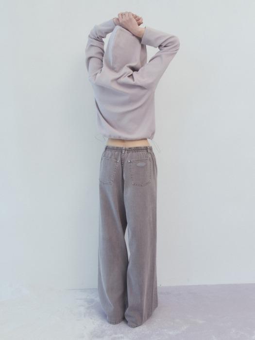 jeans string pants - lavender