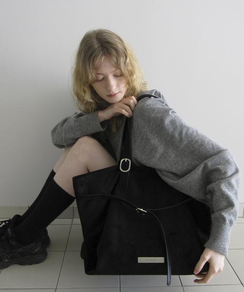 마리 숄더백 / 블랙(스웨이드)