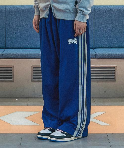 EL ONEMORE 절개 테이핑 트랙 팬츠 2Color