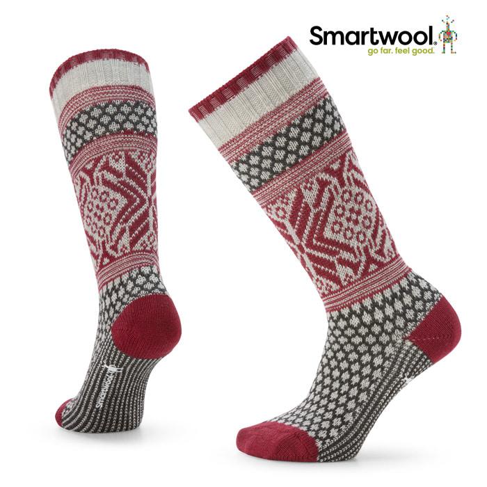 Everyday Popcorn Snowflake Pattern Crew Socks 스마트울