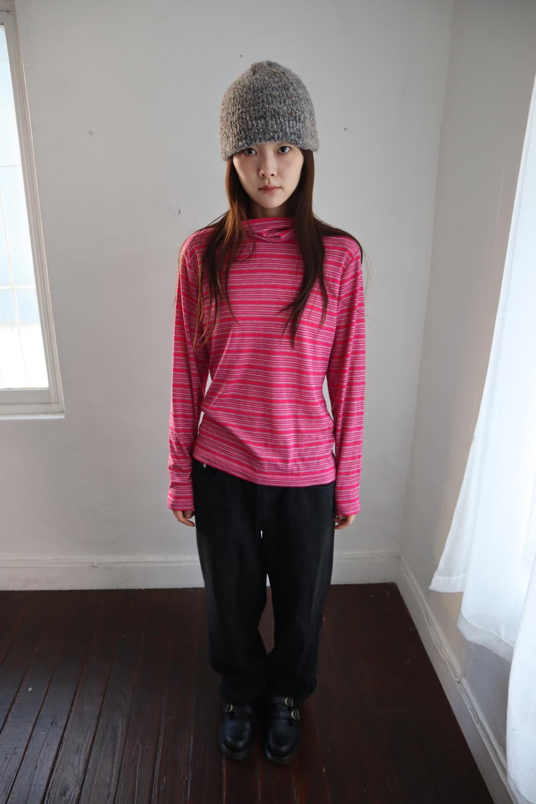 candy stripe turtleneck