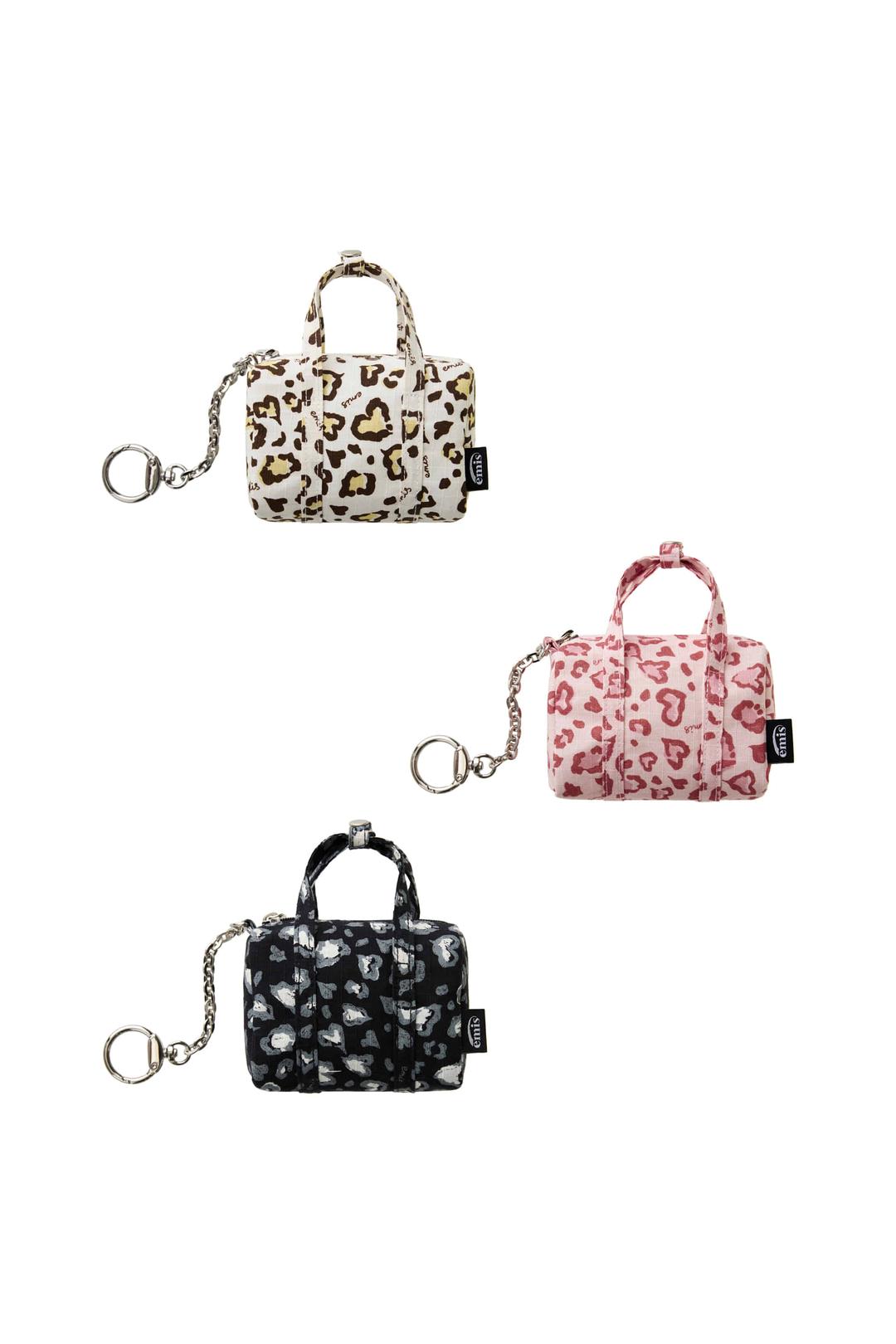 LOGO LEOPARD KEY RING