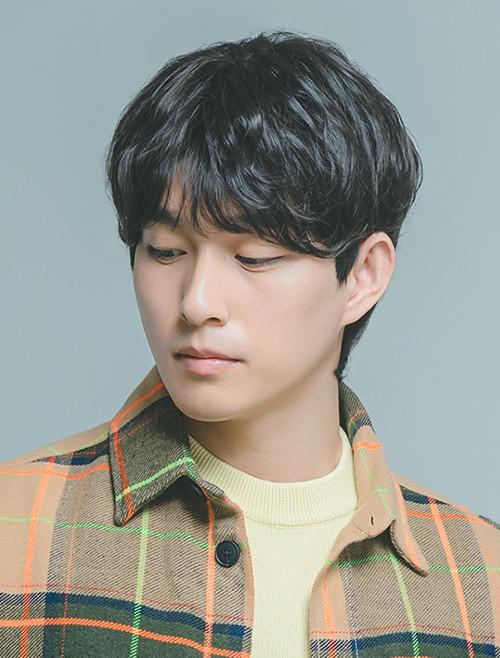 남성 통가발 시스루 허쉬 펌