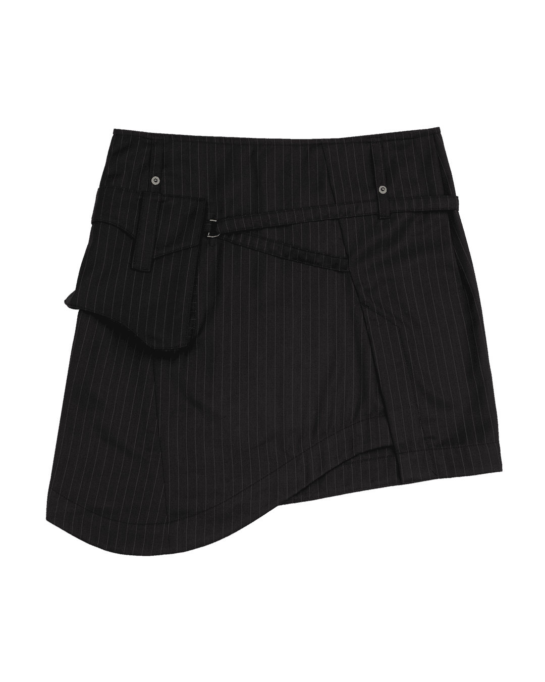 ASYMMETRIC MIDI SKIRT