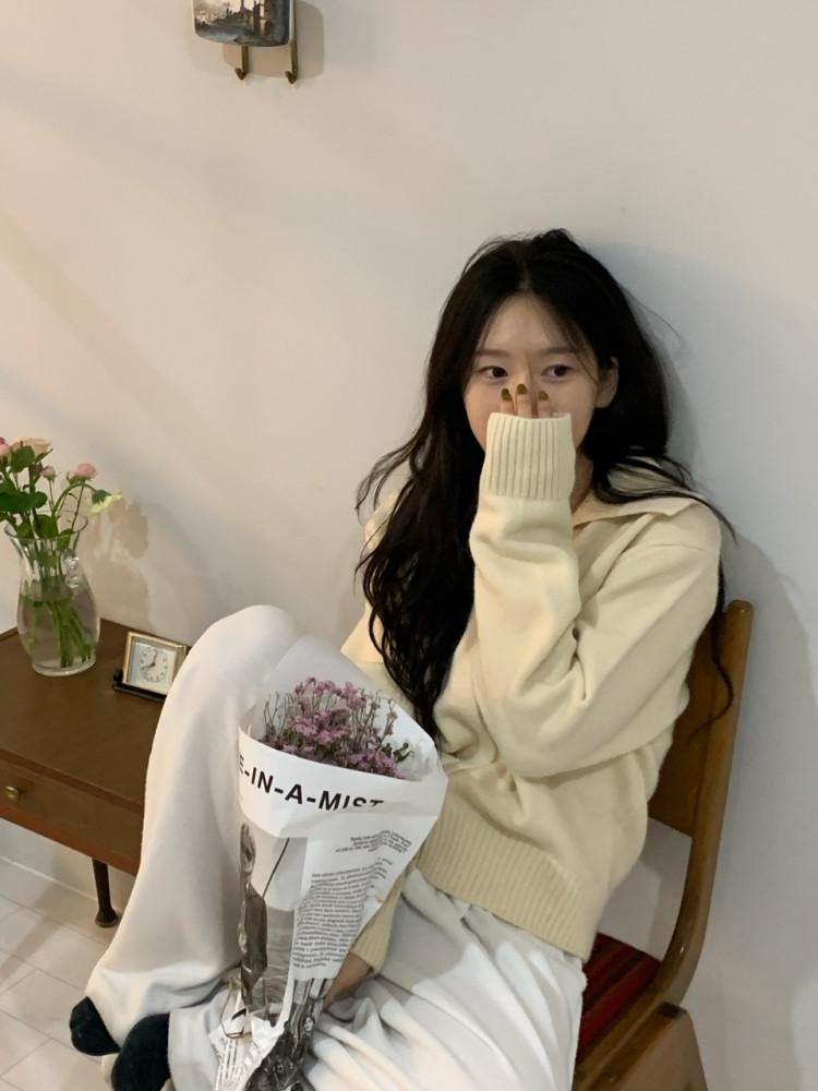 여성 니트 집업 히든자크 가을 세라집업 니트 오버핏