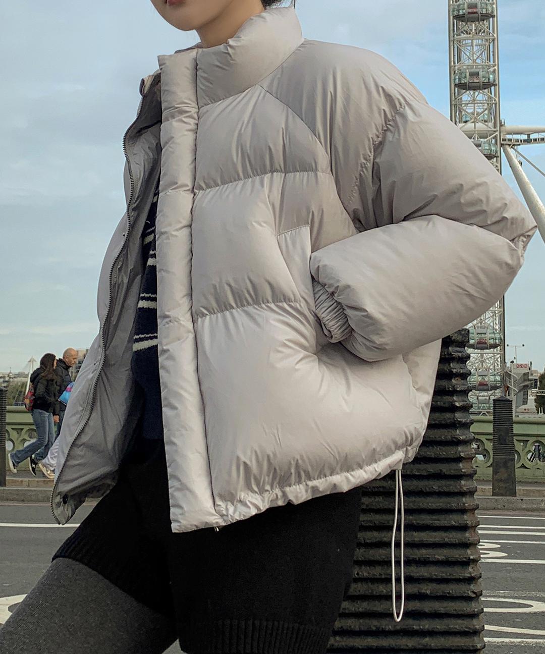 케이클럽 [MADE/뉴컬러추가]모어드 데일리 웰론 숏 패딩 점퍼 (S-XL/3천장돌파/데일리룩/출근룩/빅사이즈/겨울아우터/오버핏/웰론패딩/겨울패딩)