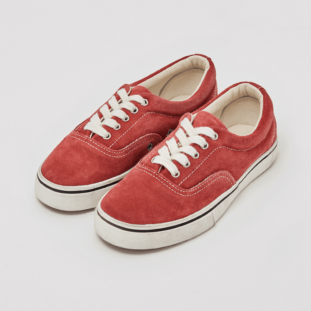ORIGINAL GROUND SNEAKERS 002 SUEDE RED