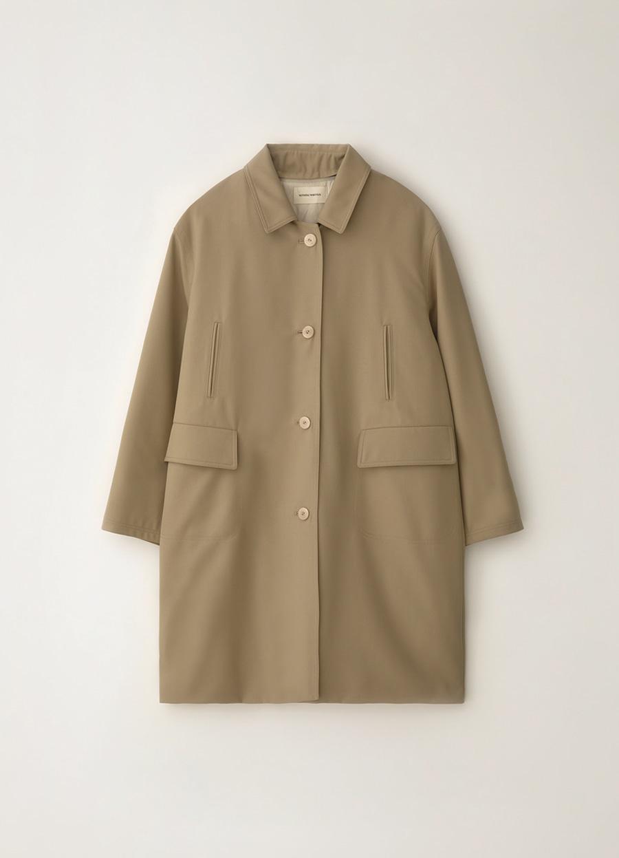 Pearson single trench coat (Beige)