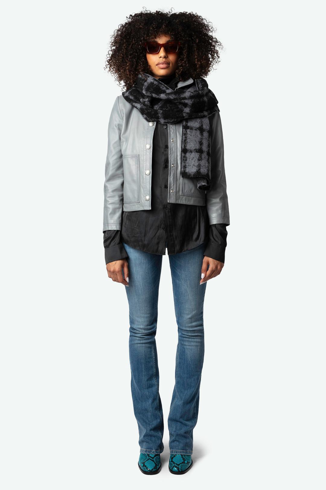 Joan Maxi Check Scarf