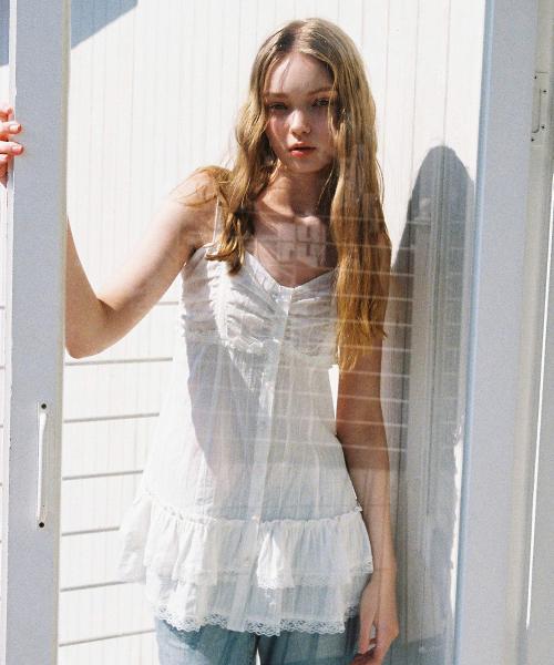 Lace Clear Ball Sleeveless (Ivory)