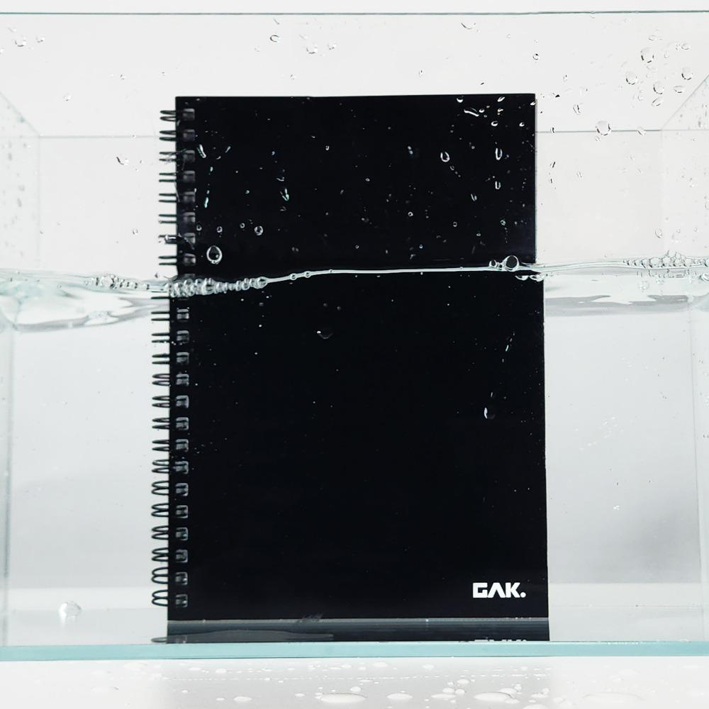 방수스프링노트M A5사이즈 방수노트 3color 유선/무선 각닷 필사노트