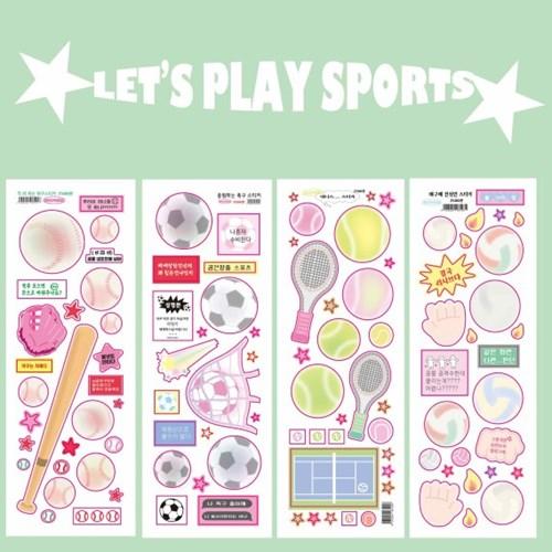 스포츠스티커(4종)