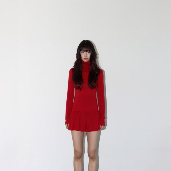 (9/25출고) FLARE MINI ONE-PIECE (RED)