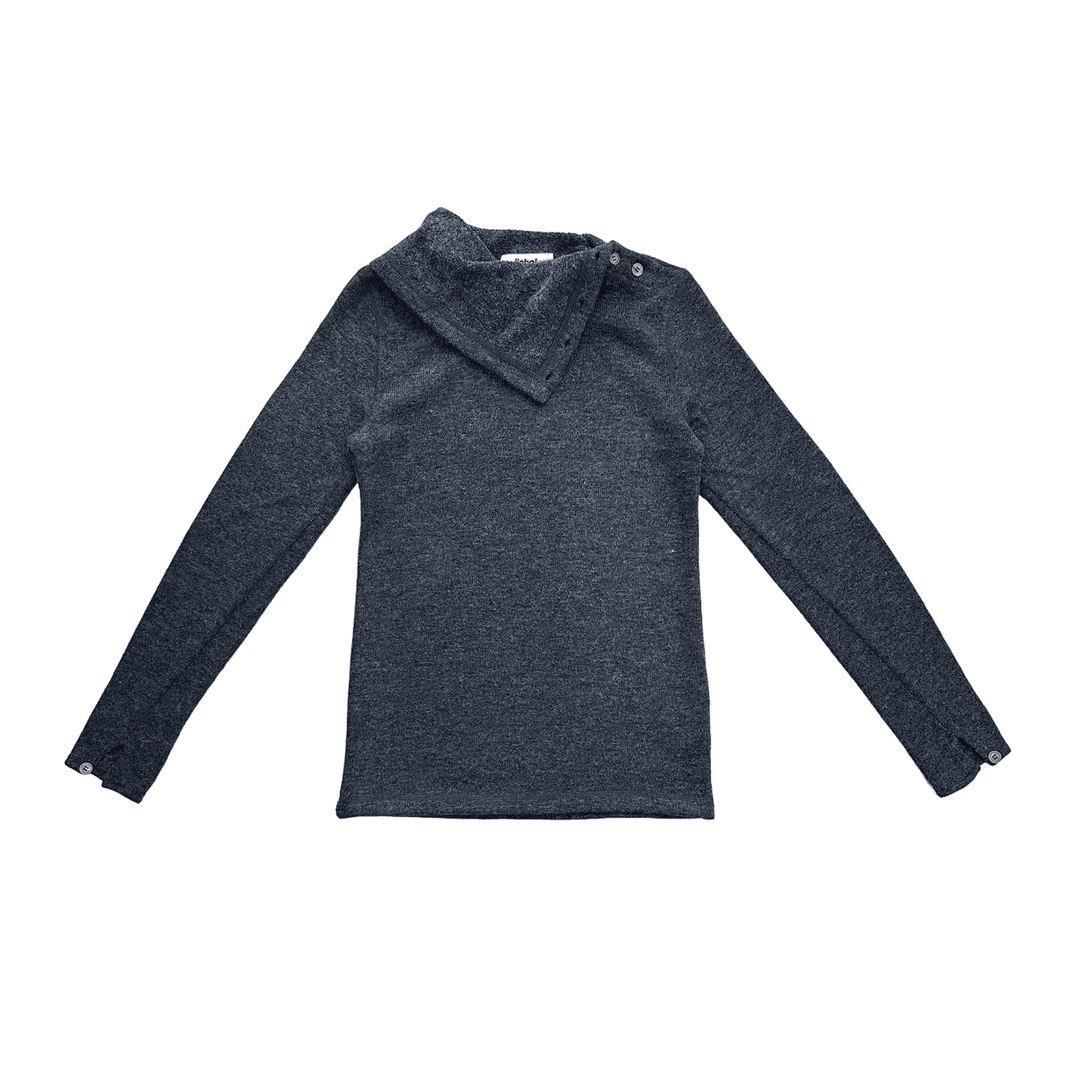 AW23 FROSTED BUTTON POLAR (NAVY GREY)