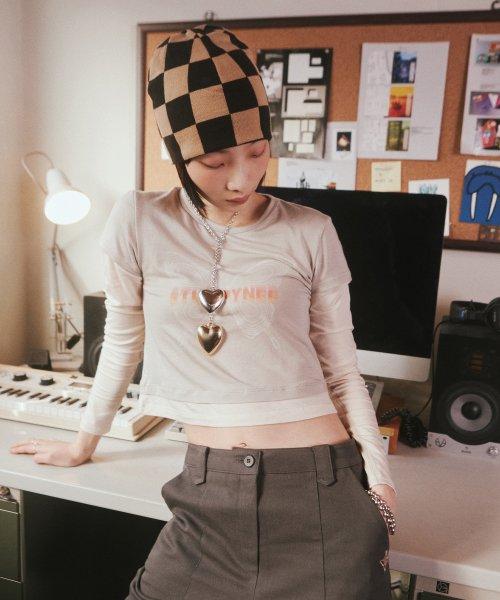 LAYERED TEE_BEIGE