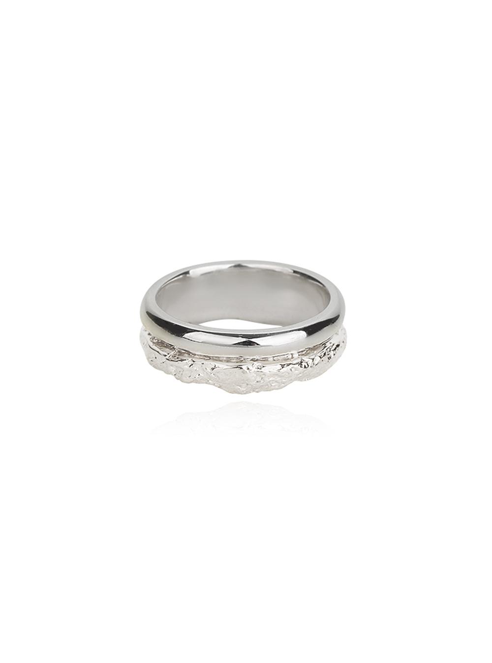 Stone Mix Textured Ring