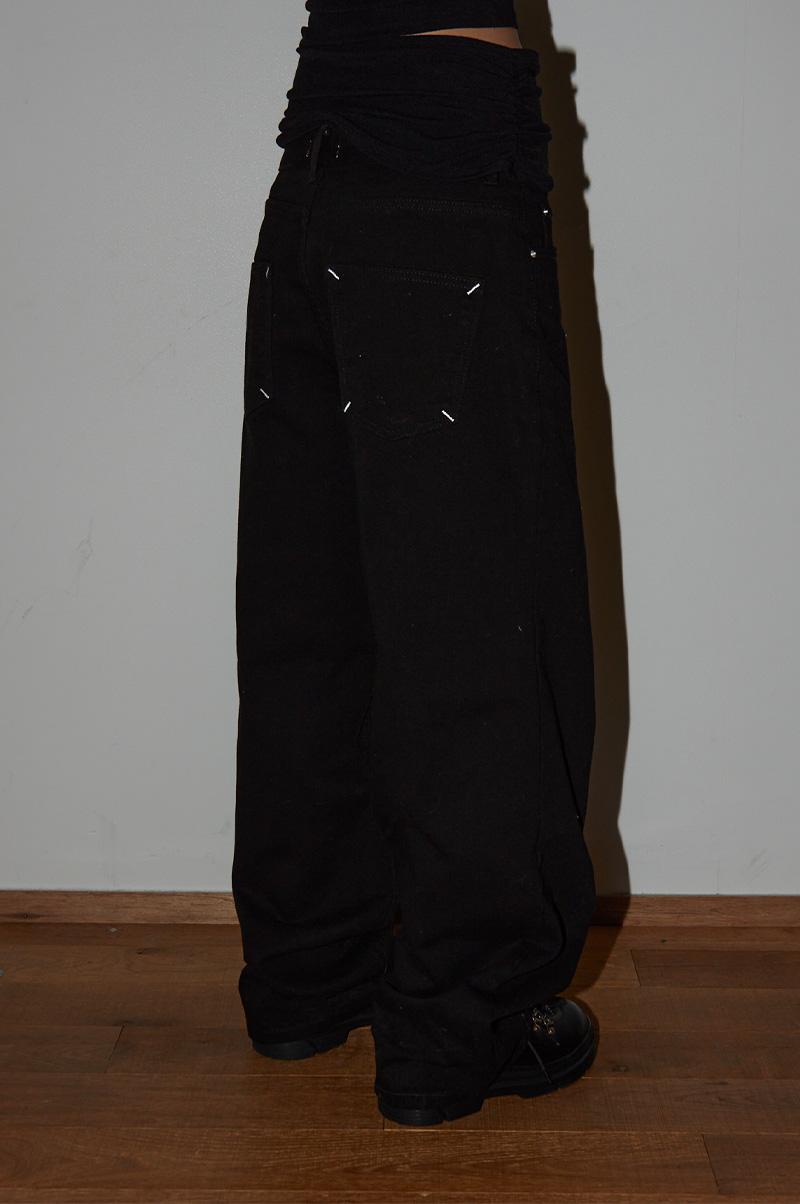 ANSWER BACK POCKET STITCHED PANTS