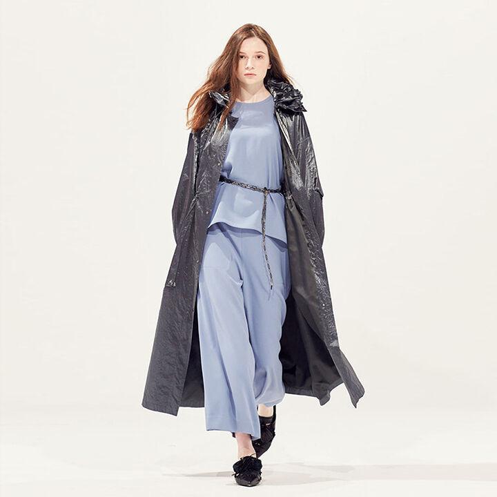 오프 론치 레인 코트_Metalic Grey