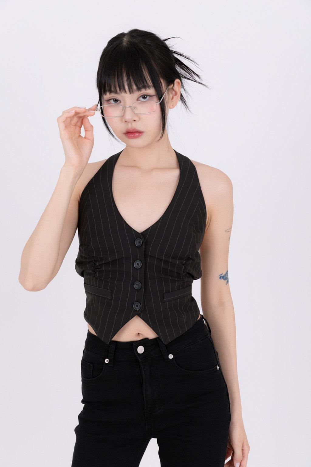 Lovely Chic Backless Tailored Vest