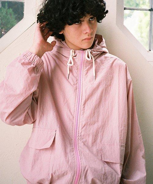 나일론 후디 자켓(핑크)