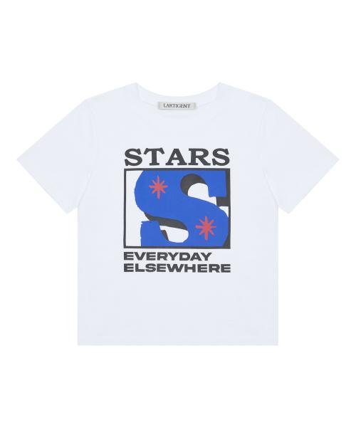 L19 BOX STAR T-SHIRT(WHITE)